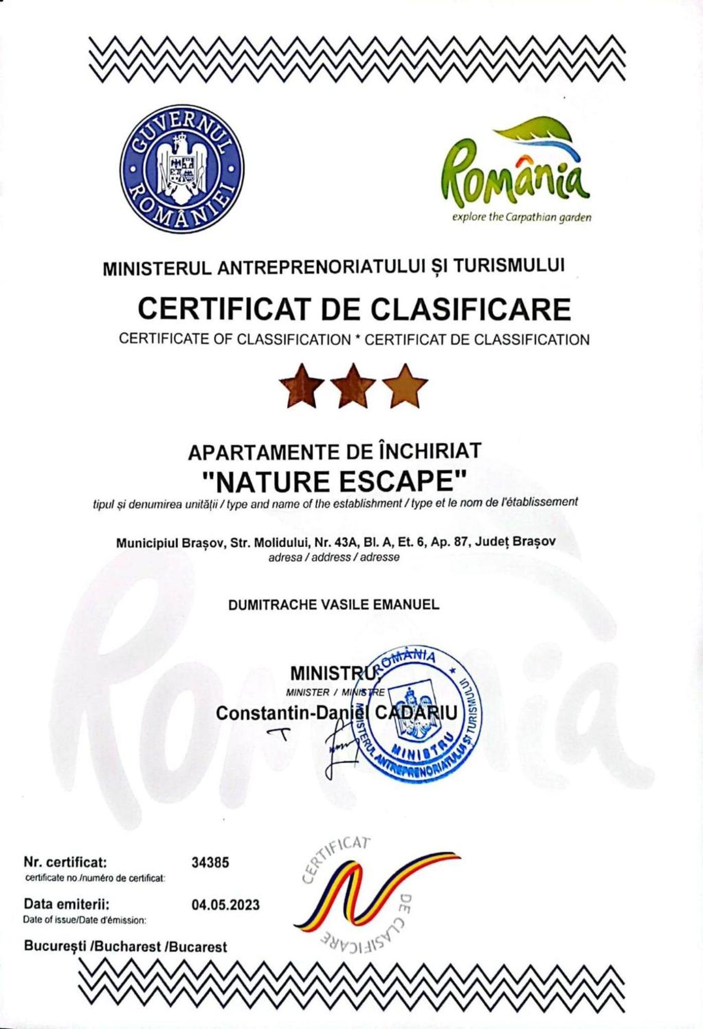 Nature Escape Apartment Брашов Экстерьер фото